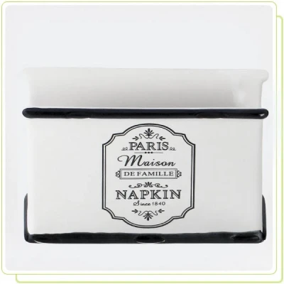 SPL-20030-44 SERWETNIK CERAMICZNY *PARIS MAISON*