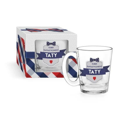 BG-KUBEK SZKLANY CONIC 310ML *KUBEK FANTASTYCZNEGO TATY*