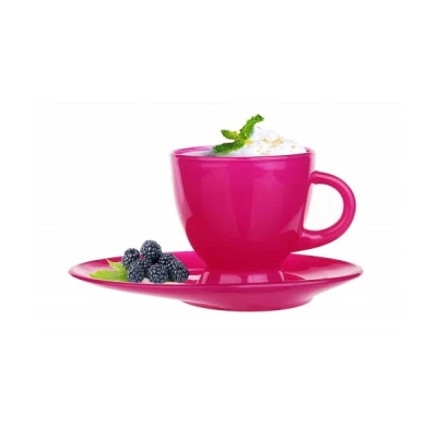 GLA-FILIŻANKA+SPODEK MAGENTA *ELIPSA* 83