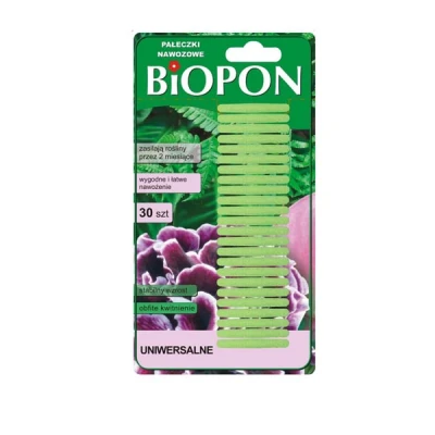Pałeczki nawozowe uniwersalne BIOPON 30 szt.