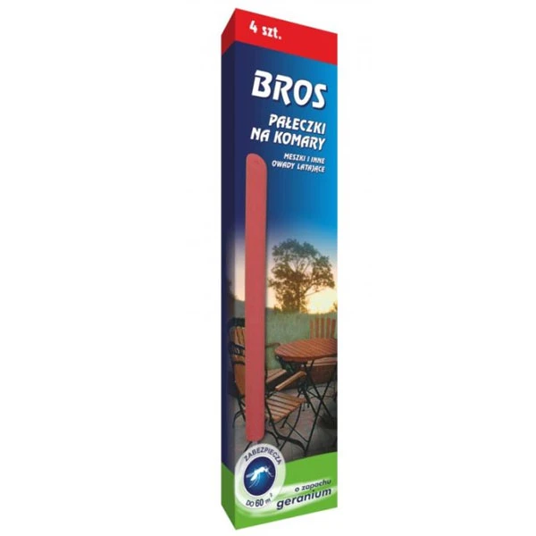 BROS-PAŁECZKI NA KOMARY 4SZT *GERANIUM*
