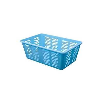 KOSZYK PLASTIKOWY NA ZAKUPY DUŻY CZARNO-BIAŁY PASY 45 cm XL