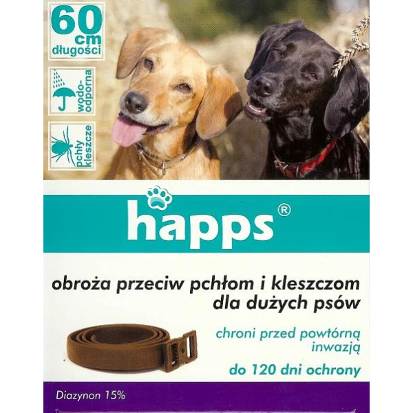 OBROŻA DLA PSA PRZECIW PCHŁOM I KLESZCZOM OCHRONA DUŻE PSY
