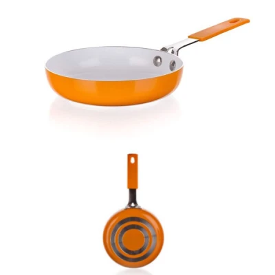 CZ-PATELNIA 14CM ALU CERAMIC *ARANCIA/ORANGE*