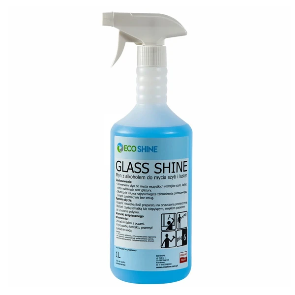 ES-PŁYN Z AKOHOLEM DO MYCIA SZYB I LUSTER *GLASS SHINE* 1L