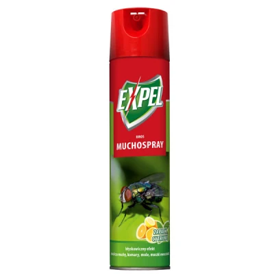 Środek owadobójczy Expel Muchospray cytrynowy 400 ml