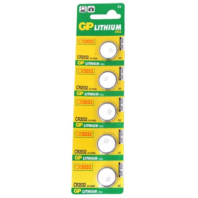 GP-BATERIA GUZIKOWA LITOWA 3.0V CR2032 BLISTER 5SZT.