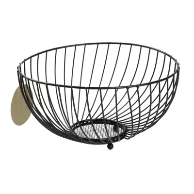 Koszyk na owoce czarny 22 cm