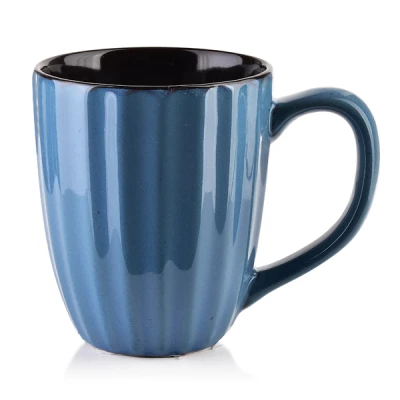 Kubek ceramiczny Affek Design Evie Blue 400 ml