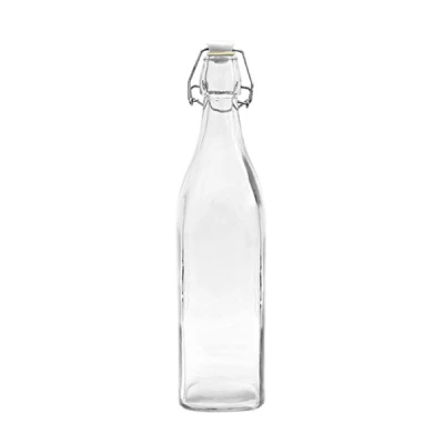 BIO-BUTELKA 500ML Z HERMETYCZNYM ZAMKNIĘCIEM KWADRAT 631120