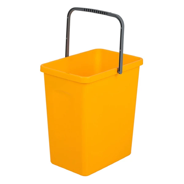 Kosz na śmieci BranQ 10 l żółty