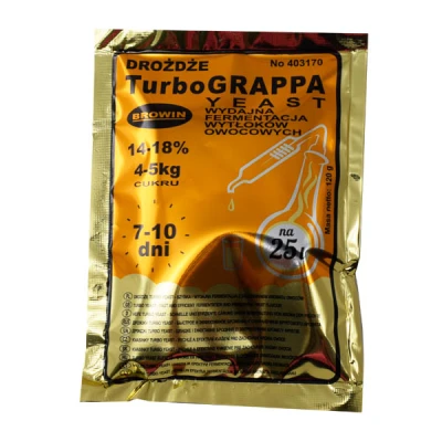 DROŻDŻE GORZELNICZE TURBO GROM 72H 120G BROWIN
