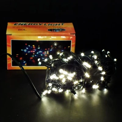 LAMPKI CHOINKOWE 80 LED BIAŁE CIEPŁE 7,5M TLXL080L075wN