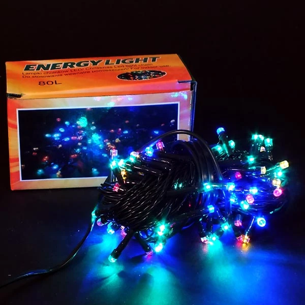 LAMPKI CHOINKOWE 80 LED MULTIKOLOR 7,5M TLXL080L075MN
