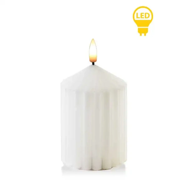 ŚWIECA LED IMITACJA PŁOMIENIA BATERIE CYLINDRYCZNA 7X14 CM DEKORACYJNA