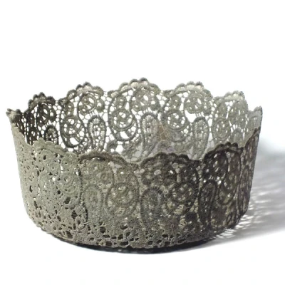 Koszyk okrągły Mon-Koszyk 24 × 9 cm szary