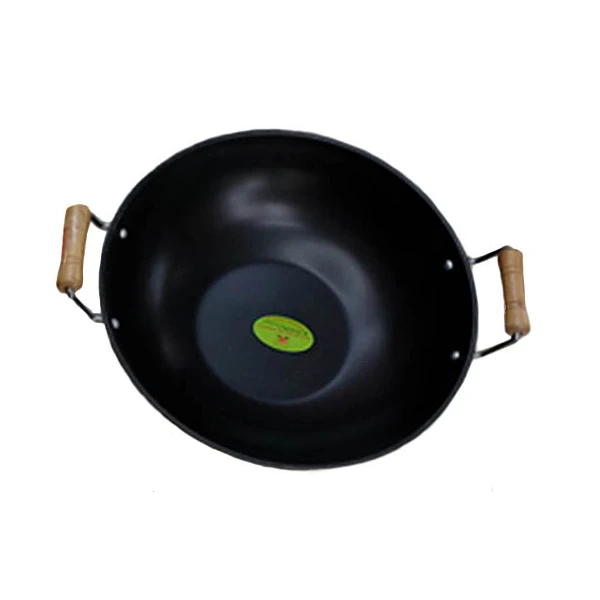 SALIX - WOK STALOWY CARBON Z UCHWYTAMI 30CM