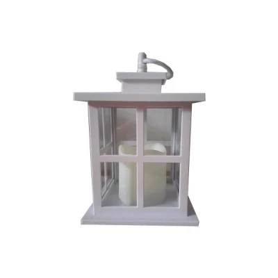 TOM-LATARNIA LED 12*12*18CM LRN02B  BIAŁA