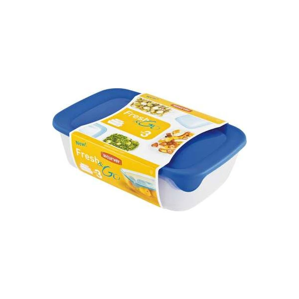 Zestaw pojemników do żywności Curver Fresh&Go 0,5/1/2 l