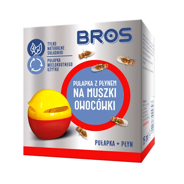 Pułapka na muszki owocówki BROS 0,05 l