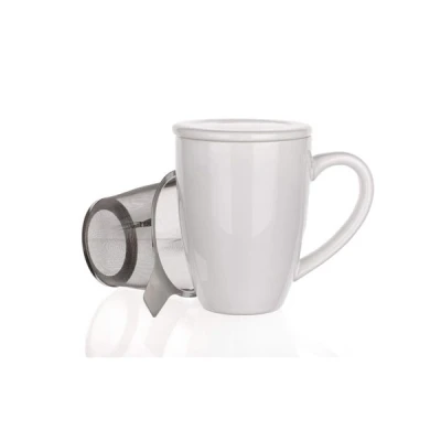 CZ-KUBEK Z ZAPARZACZEM 350ML BIAŁY