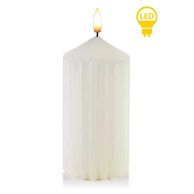 ŚWIECA LED IMITACJA WOSKOWEJ 19 CM ŚWIECZKA DEKORACYJNA NA BATERIE