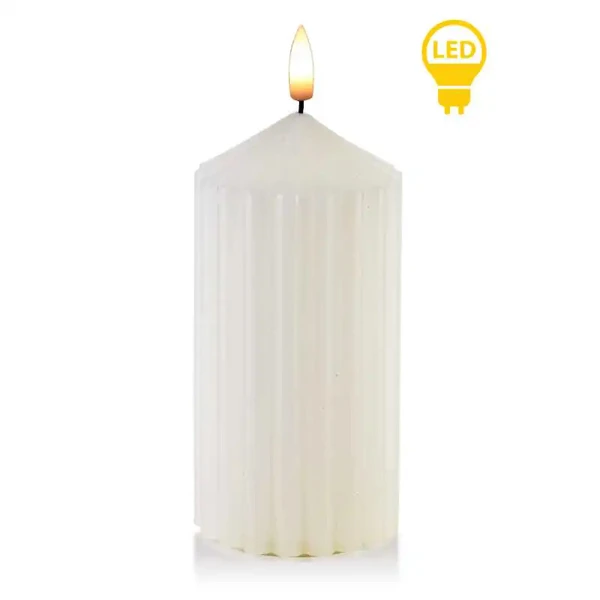 ŚWIECA LED IMITACJA WOSKOWEJ 19 CM ŚWIECZKA DEKORACYJNA NA BATERIE