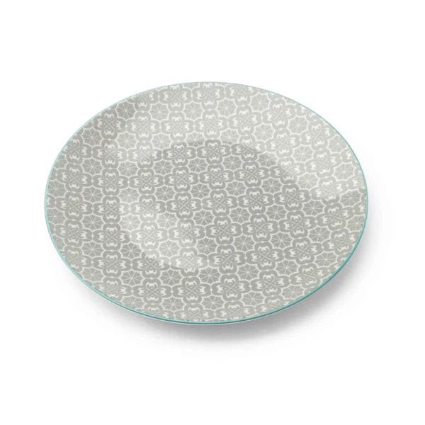 Talerz deserowy porcelanowy Affek Design Marocco Grey 21,5 cm