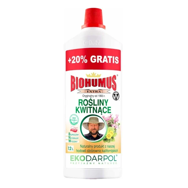 Nawóz Ekodarpol Biohumus Extra rośliny kwitnące 1 l