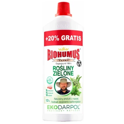 Nawóz organiczny Ekodarpol Biohumus Extra do roślin zielonych 1,2 l