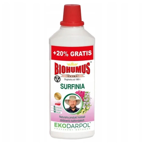 Nawóz organiczny Ekodarpol Biohumus Extra Surfinia 1 l