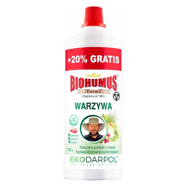 Nawóz organiczny Ekodarpol Biohumus Extra do warzyw 1,25 l