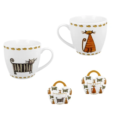 DUO-KUBEK 460ML *CLASSIC CATS*