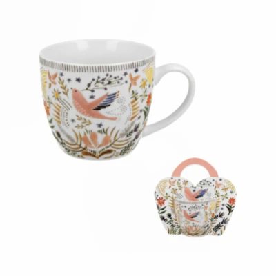 Kubek porcelanowy Duo Etno Sanin 460 ml