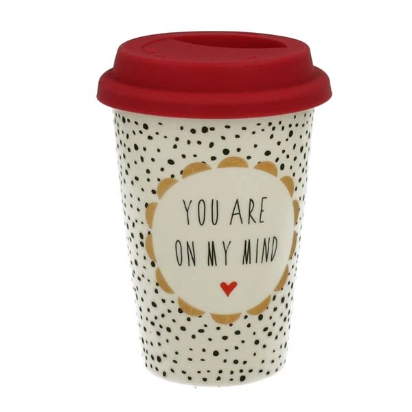 DUO-KUBEK Z SILIKONOWĄ POKRYWKĄ *YOU*