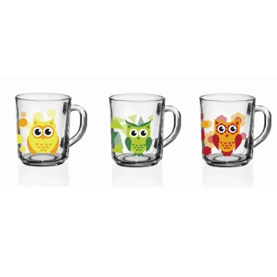 Zestaw kubków szklanych Glasmark Sowy 200 ml
