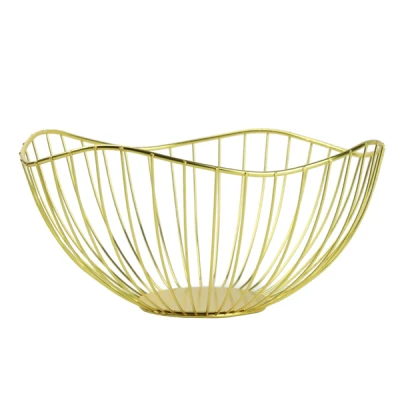 Koszyk na owoce złoty 22 cm