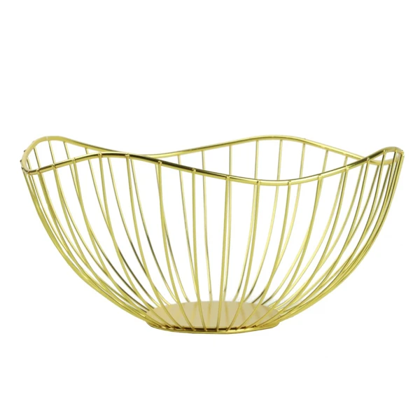 Koszyk na owoce złoty 22 cm