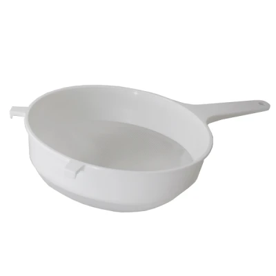 SITKO PLASTIKOWE PRZESIEWAK DO PRZESIEWANIA MĄKI CUKRU 25cm Z RĄCZKĄ