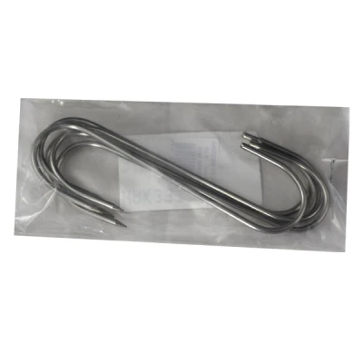HACZYKI HAKI KOMPLET 5 HACZYKÓW NIERDZEWNYCH DO WĘDZENIA 130x3mm -T