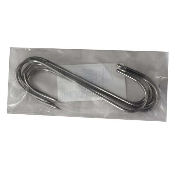 HACZYKI HAKI KOMPLET 5 HACZYKÓW NIERDZEWNYCH DO WĘDZENIA 130x3mm -T