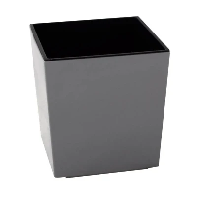 DONICZKA DONICA PLASTIK 19x19cm SZARY NA ZEWNĄTRZ WEWNĄTRZ