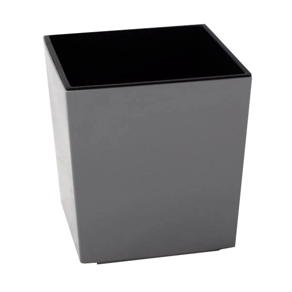 DONICZKA DONICA PLASTIK 19x19cm SZARY NA ZEWNĄTRZ WEWNĄTRZ
