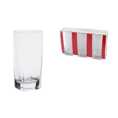 Zestaw 3 szklanek kwadratowych 300 ml Em-Em