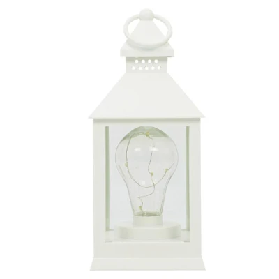TOM-LATARNIA LED 10*10*24CM LRN03B  BIAŁA