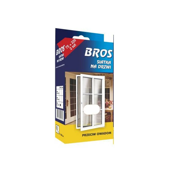 BROS-KPL. 2 SIATEK NA DRZWI 75*220 BIALA