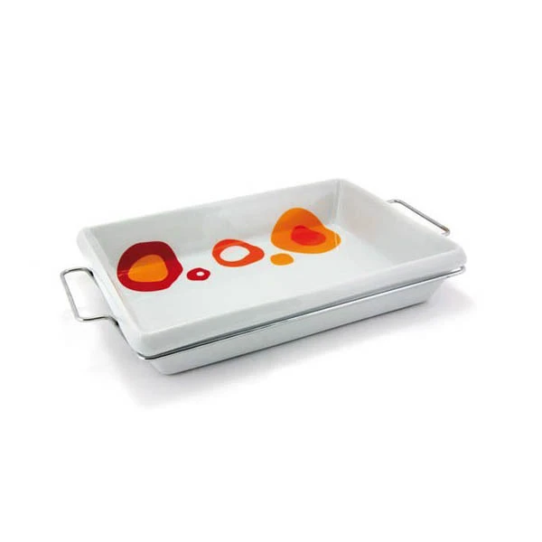 CZ-MISKA PROST. DO PIECZENIA+STOJAK 22,5CM