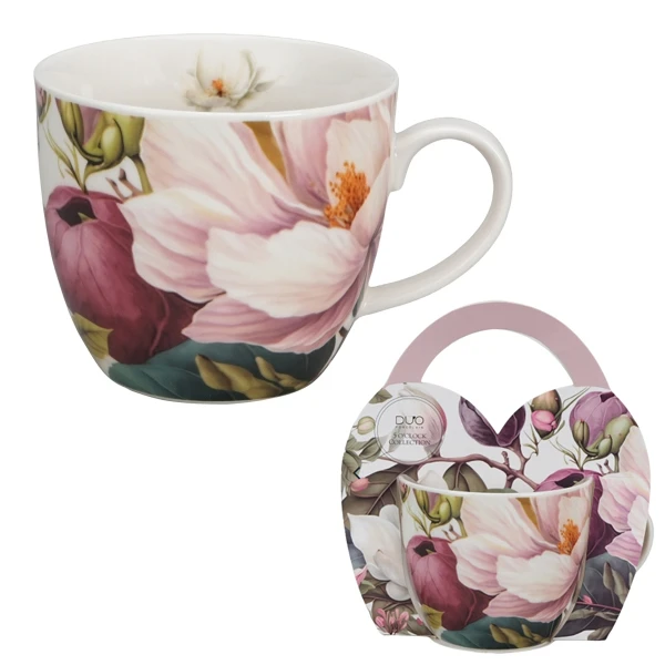 DUO-KUBEK W KOSZYCZKU 460ML *MAGNOLIE*