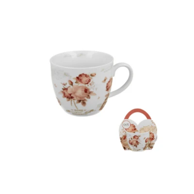 DUO-KUBEK W KOSZYCZKU 460ML *SECESJA*