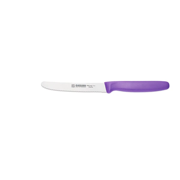 GIE-NÓŻ UNWERSALNY ZĄBKOWANY 11CM *JASNO-FIOLETOWY* 8365